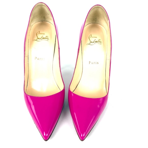 Christian Louboutin So Kate 120mm Indian Rose Pink Patent Leather Pumps 38 - Picture 6 of 11